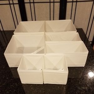 7 lightly used clothes drawer organizers